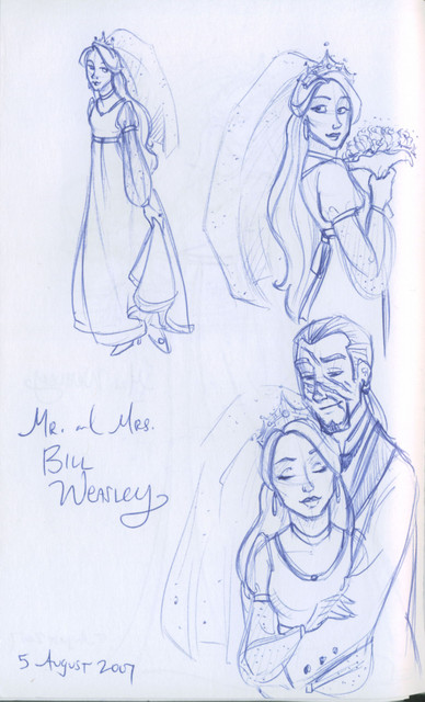 A small montage of the Delacour/Weasley wedding, done before reading the book.