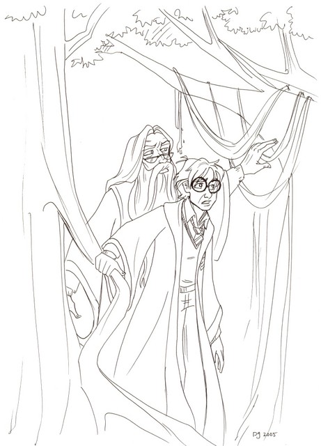 Harry and Dumbledore follow a mysterious stranger in their first visit to Tom Riddle's past in the Pensieve.