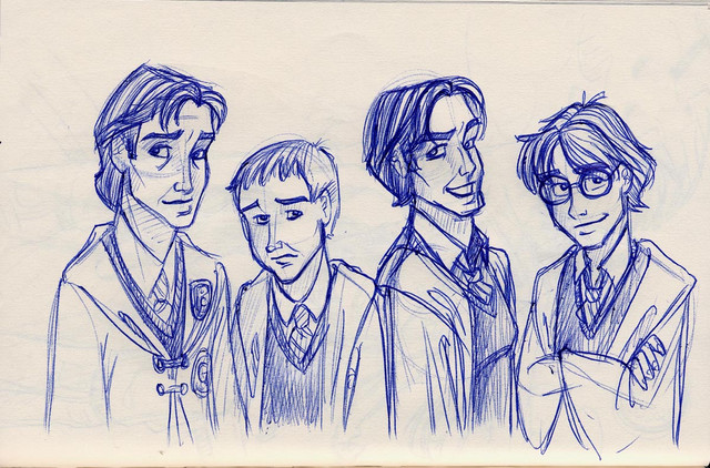 Messrs. Moony, Wormtail, Padfoot and Prongs