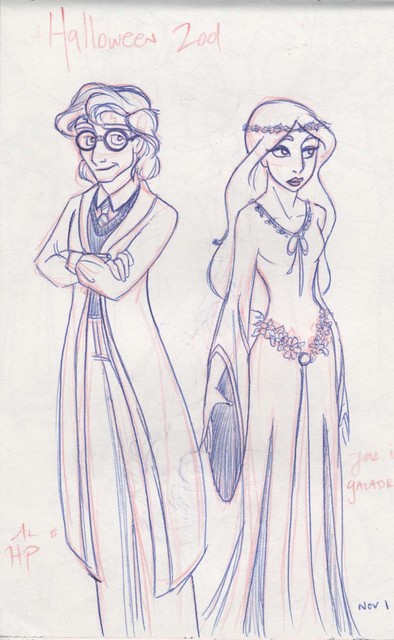 Aladdin as Harry Potter and Jasmine as Galadriel