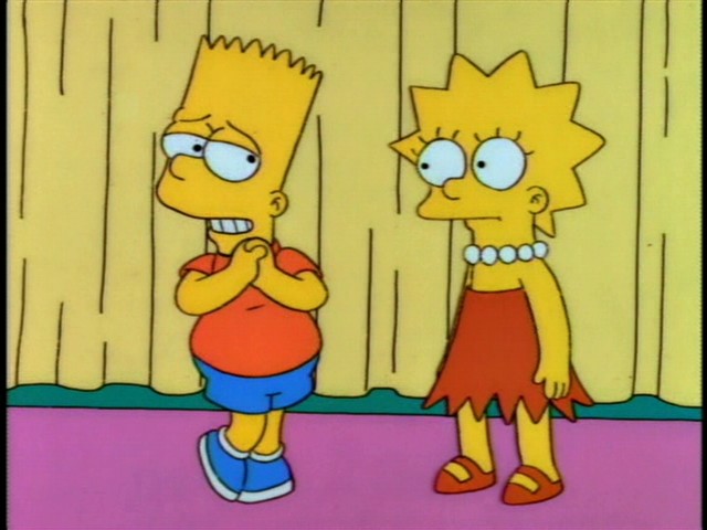 can we have a pool, dad? — Milhouse: Bart, I didn't want you to see me  cry.