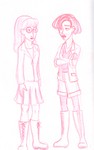 Daria and Jane in Disney style