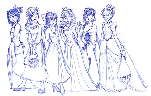 The girls at Hogwarts had remarkably similar counterparts in the world of Disney