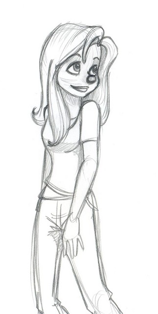 An updated design of Roxanne from A Goofy Movie